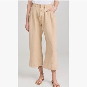 Free People Sweet Talk Cotton/Linen Chino in Croissant Size 8. NWT